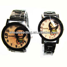 year of the monkey stainless steel strap watches set couple wrist watch
